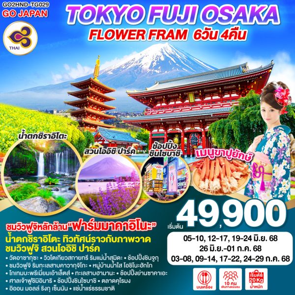 TOKYO FUJI OSAKA FLOWER FRAM 6D 4N BY [TG]