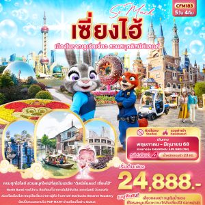 So Much เซี่ยงไฮ้ เมืองโบราณจูเจี่ยเจี่ยว สวนสนุก ดิสนีย์แลนด์ 5วัน4คืน (FM)