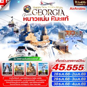 หนาวแน่น หิมะแท้ 6 วัน 4 คืน BY G9 (Newyear 2026)