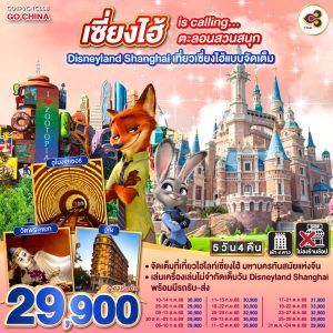 เซี่ยงไฮ้ is calling…ตะลอนสวนสนุก Disneyland Shanghai 5วัน 4คืน เที่ยวเซี่ยงไฮ้แบบจัดเต็ม BY Thai Airways (TG)