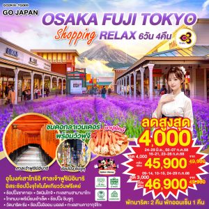 OSAKA FUJI TOKYO SHOPPING RELAX 6D 4N BY [TG]