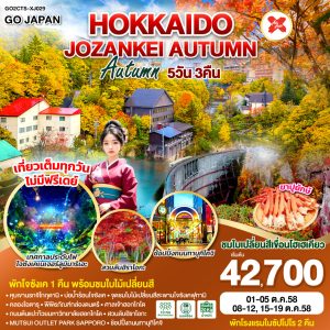 HOKKAIDO JOZANKEI AUTUMN 5D 3N BY [XJ]
