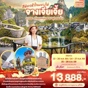 สี่ห้องหัวใจมอบให้... จางเจียเจี้ย ฉางซา เทียนเหมินซาน ฟูหรงเจิ้น 4วัน 3คืน BY (FD)