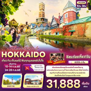 Flavors of HOKKAIDO เที่ยว กิน เก็บผลไม้ ฟินทุกมุมของซัปโปโร 5วัน 3คืน BY (XJ)