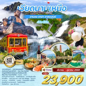 ทัวร์เวียดนามเหนือ ฮานอย ซาปา ฮาลองเบย์ 4 วัน 3 คืน (TG)