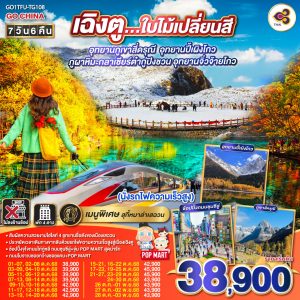 เฉิงตู...ใบไม้เปลี่ยนสี อุทยานภูเขาสี่ดรุณี อุทยานปี้เผิงโกว ภูผาหิมะกลาเซียร์ต๋ากู่ปิงชวน อุทยานจิ่วจ้ายโกว 7วัน 6คืน (นั่งรถไฟความเร็วสูง) * ไม่ลงร้านช้อป BY Thai Airways (TG)