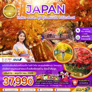 โตเกียว ฮาเนดะ ฟูจิ อุโมงค์เมเปิ้ล ใบไม้เปลี่ยนสี (เที่ยวอิสระ 1 วัน) 5D4N NH