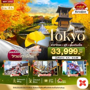 มหัศจรรย์...TOKYO คาวาโกเอะ ฟูจิ อุโมงค์เมเปิ้ล 5D4N XJ
