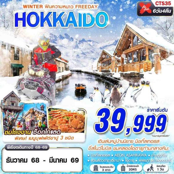 HOKKAIDO WINTER ฟินความหนาว (FREEDAY)(DEC-MAR) 6D4N BY (XJ)