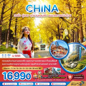 จีน ฉงชิ่ง อู่หลง อุทยานหลุมฟ้า ชมเทศกาลแปะก๊วย (ไม่ลงร้าน) 4D3N By(3U)