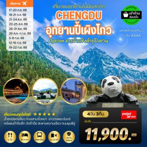 เที่ยวชมอุทยานปี้เผิงโกว อุทยานในฝันสุดฮิตปี 2024 OPTIONAL TOUR ธารน้ำแข็งต๋ากู่ปิงชวน (VZ) 4D 3N