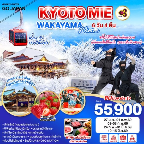 KYOTO MIE WAKAYAMA WINTER 6D 4N BY [TG]