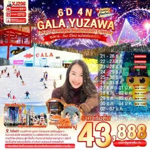 TOKYO KAWAGOE GALA YUZAWA ILUMINATION FREEDAY 6D 4N BY XJ ซุปตาร์...หิมะ ปีใหม่ ชมไฟสไตล์ญี่ปุ่น