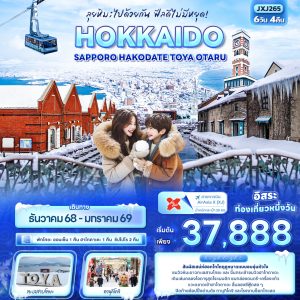 ลุยหิมะไปด้วยกัน ฟีลดีไม่มีหยุด! HOKKAIDO Sapporo Hakodate Toya Otaru 6D4N XJ